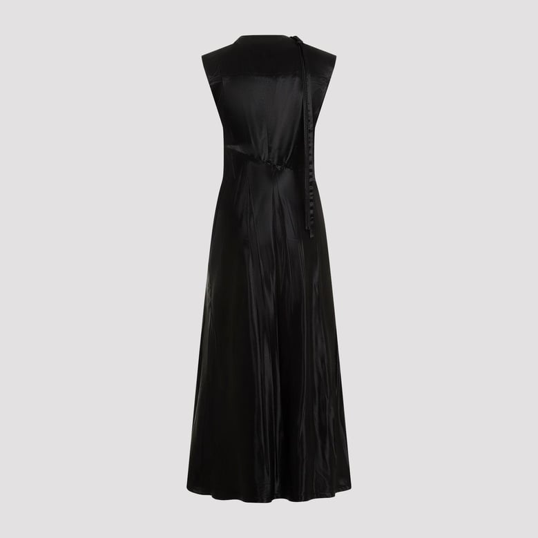 cupro long dress by Selfnex