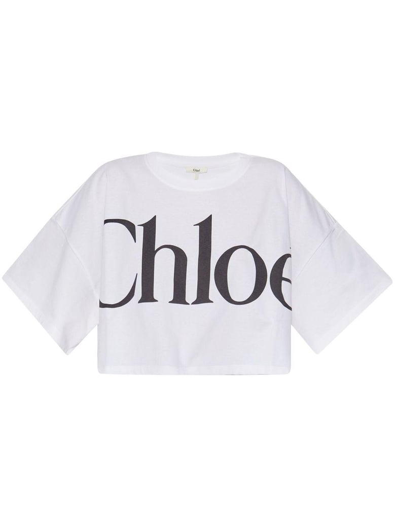 logo detail cropped t-shirt by Selfnex