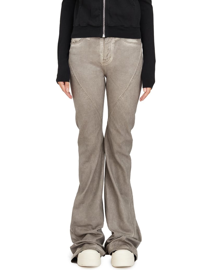 pantaloni in denim bias bootcut dust by Selfnex