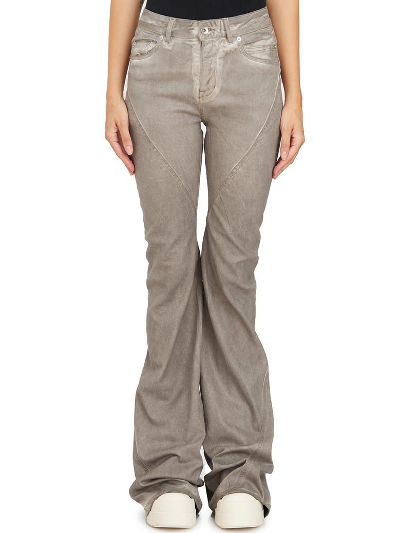 pantaloni in denim bias bootcut dust by Selfnex