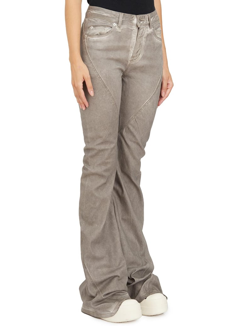 pantaloni in denim bias bootcut dust by Selfnex