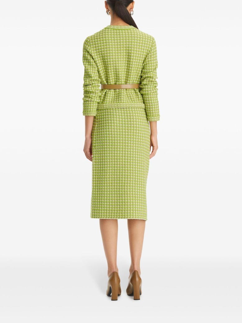 kendra jacquard knit cardigan by Selfnex
