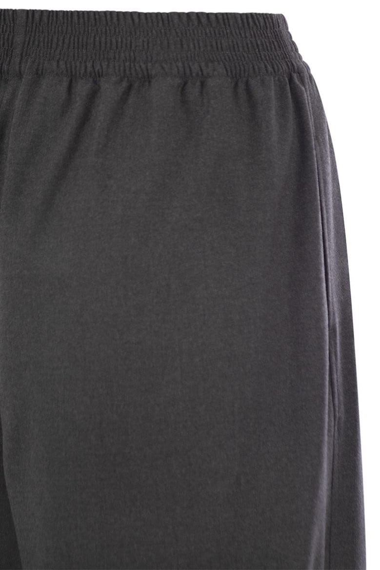 wide flannel trousers by Selfnex