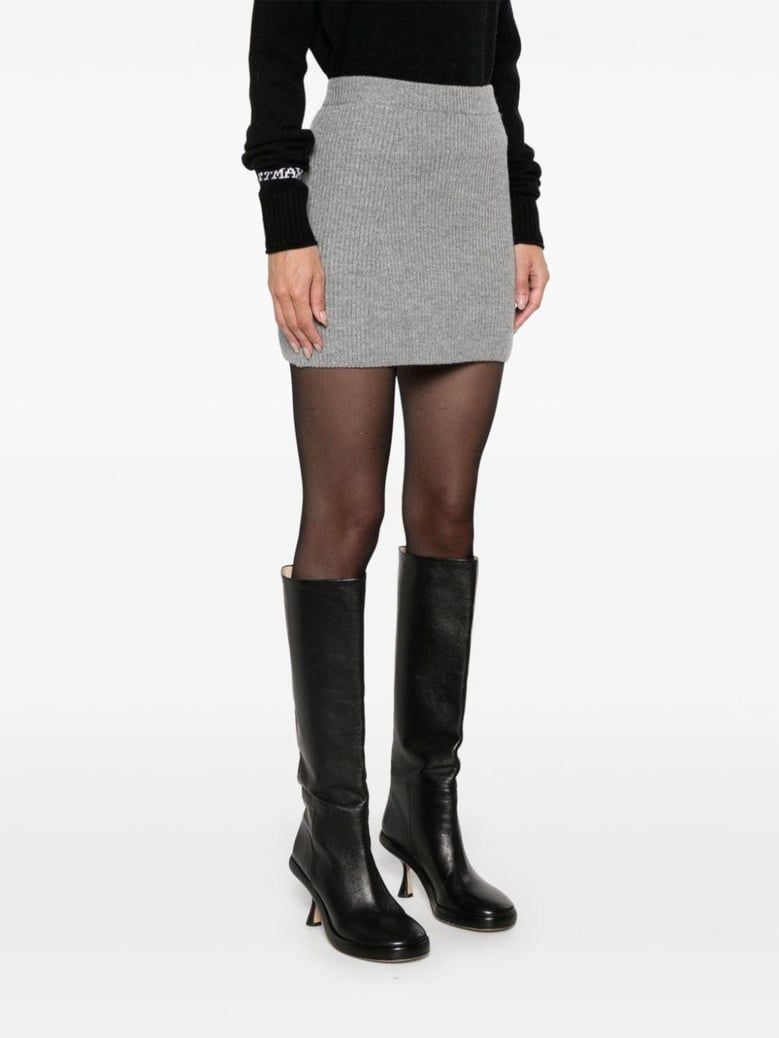 wool knitted skirt by Selfnex