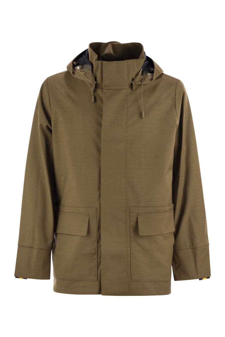 erhal tech wool blend - hooded jacket by Selfnex