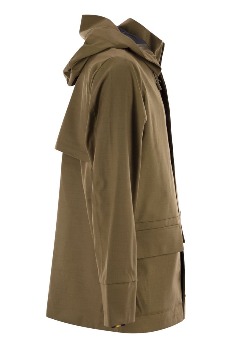 erhal tech wool blend - hooded jacket by Selfnex