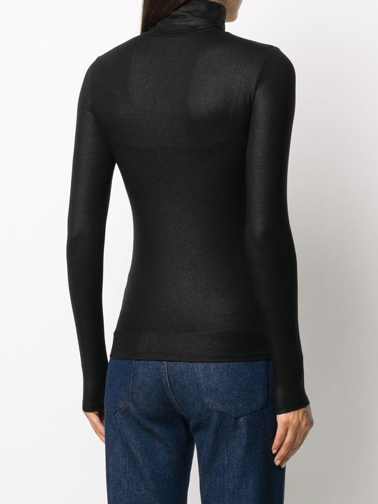 lurex high-neck sweater by Selfnex