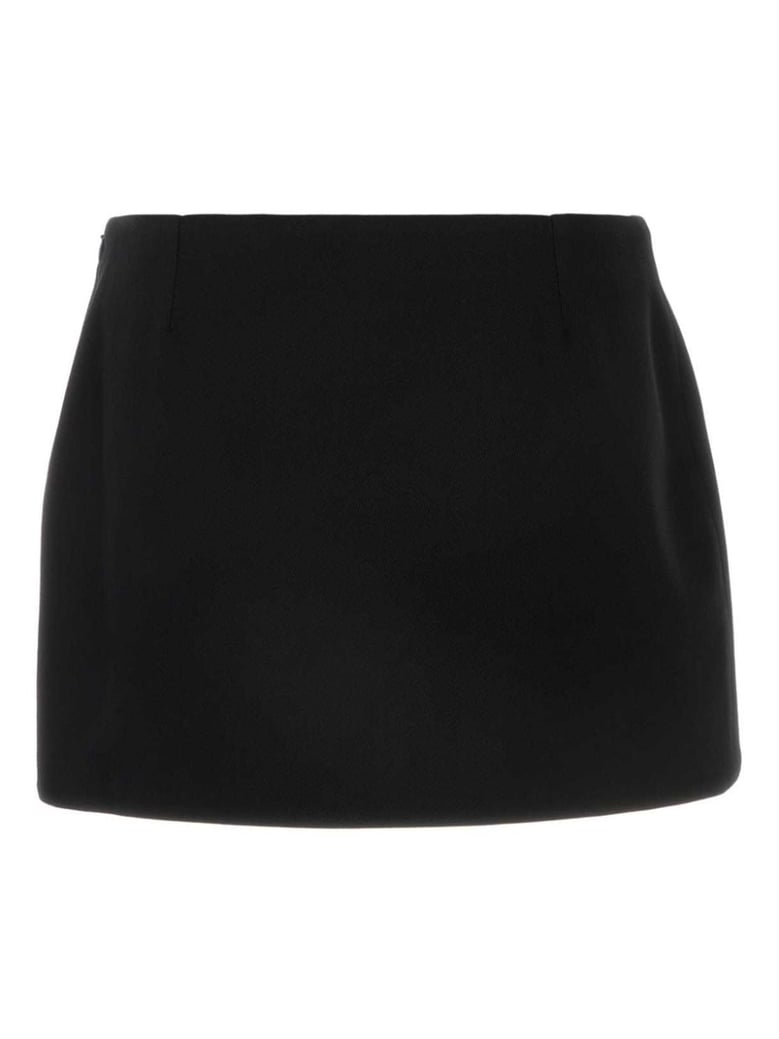 wool mini skirt by Selfnex