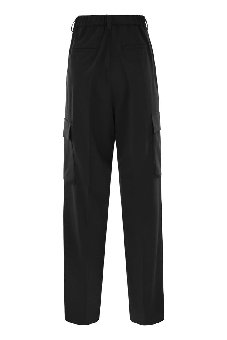 soft wool cargo pants by Selfnex