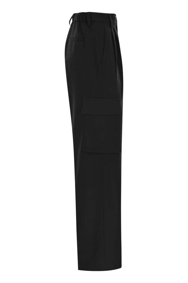 soft wool cargo pants by Selfnex