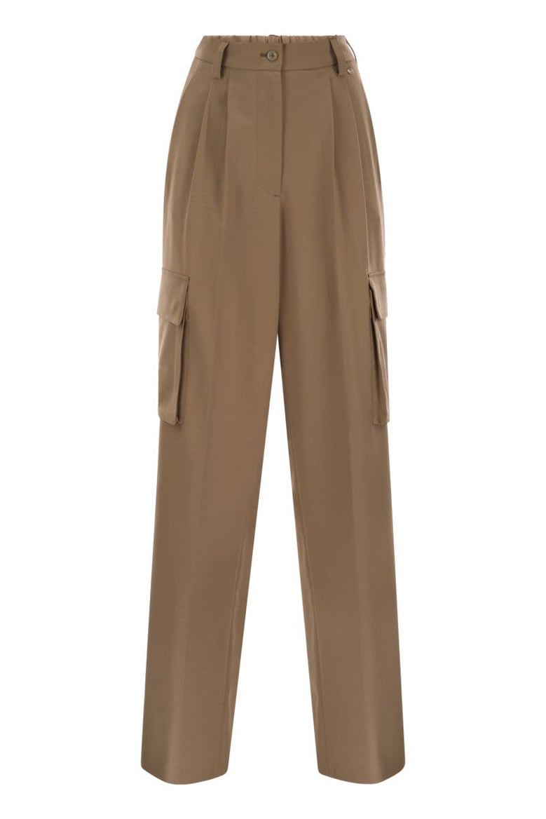 soft wool cargo pants by Selfnex