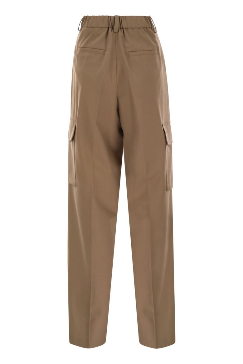 soft wool cargo pants by Selfnex