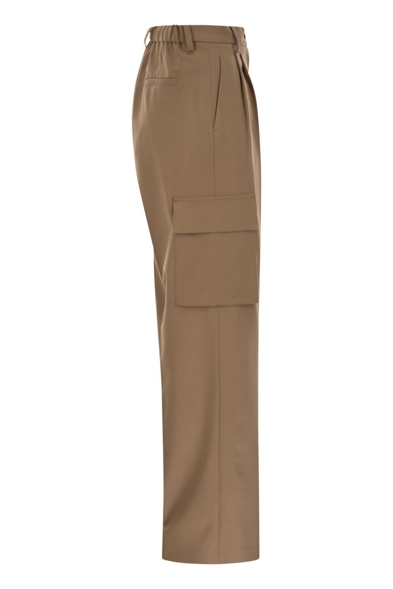 soft wool cargo pants by Selfnex