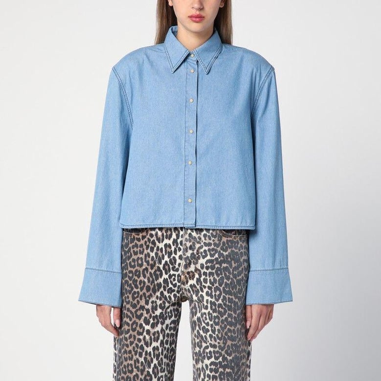 blue denim shirt by Selfnex