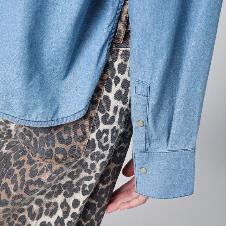 blue denim shirt by Selfnex