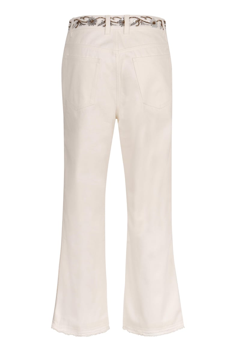 cropped flared jeans by Selfnex