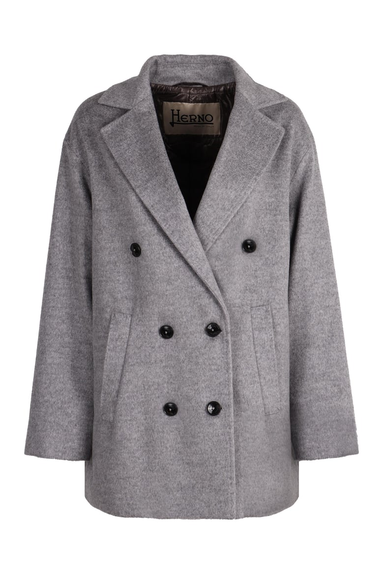 double-breasted wool coat by Selfnex