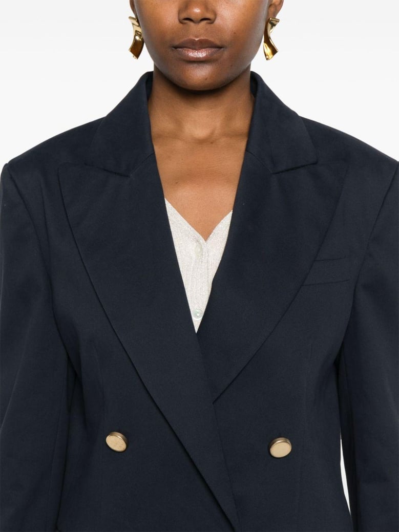 crew cotton blend blazer jacket by Selfnex