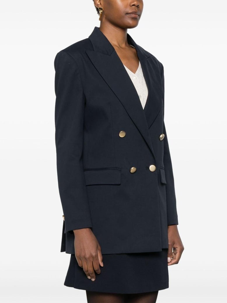 crew cotton blend blazer jacket by Selfnex