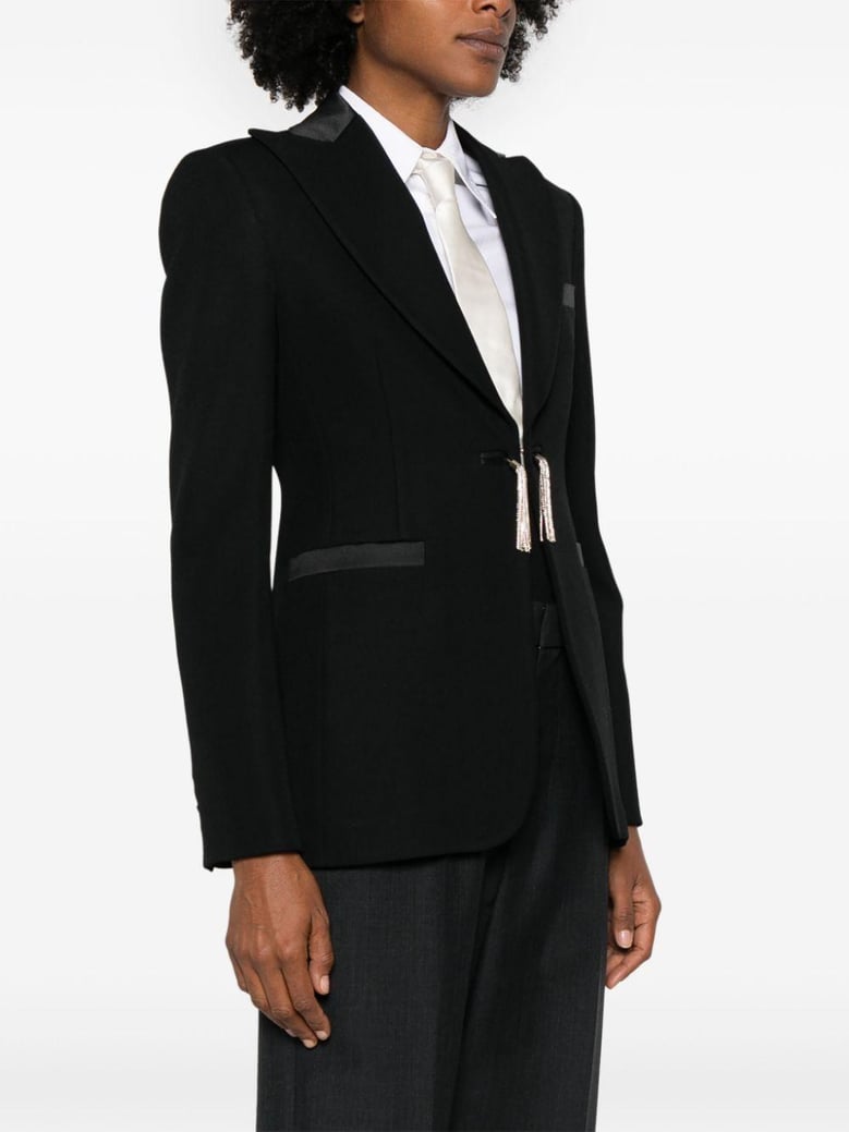 wool single-breasted jacket by Selfnex