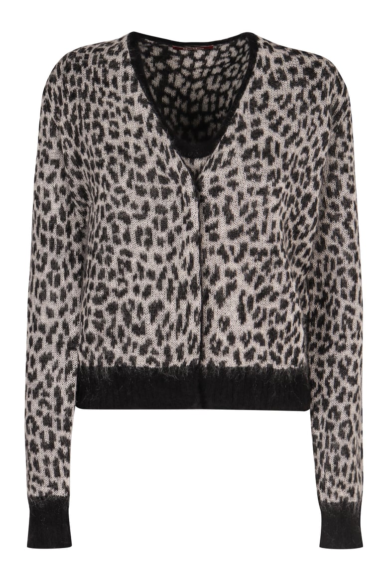 acume jacquard knit cardigan by Selfnex