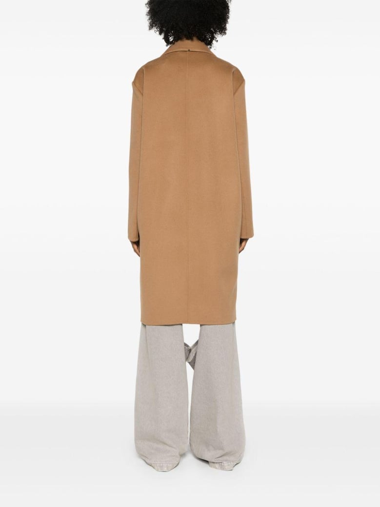 wool midi coat by Selfnex