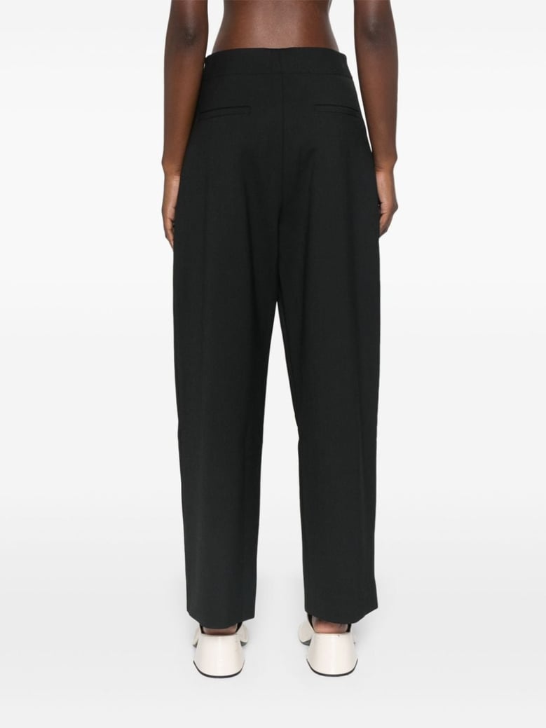 wide leg cropped trousers by Selfnex