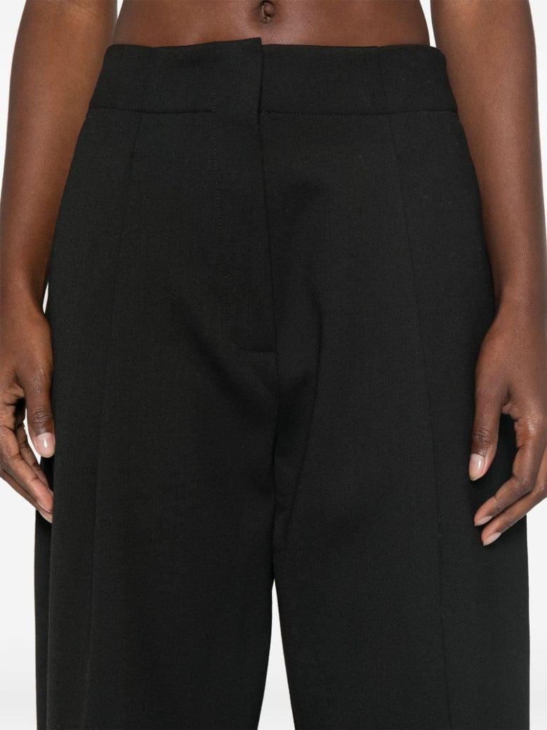 wide leg cropped trousers by Selfnex