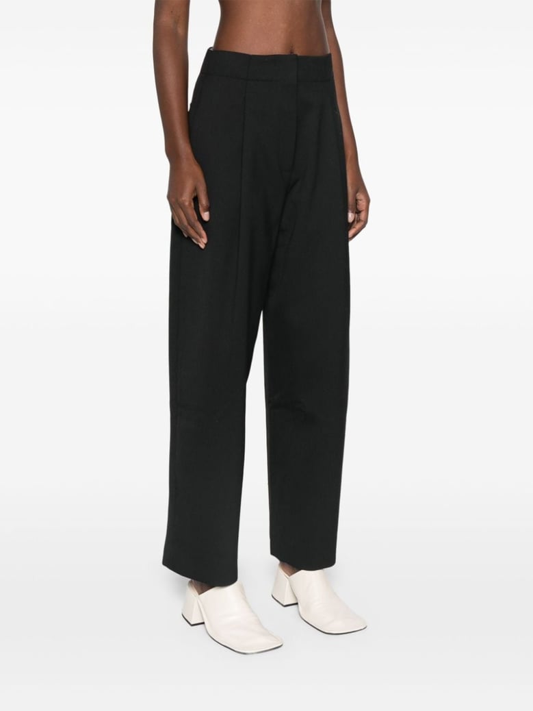 wide leg cropped trousers by Selfnex