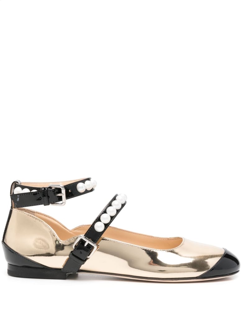 leather bicolor ballets by Selfnex