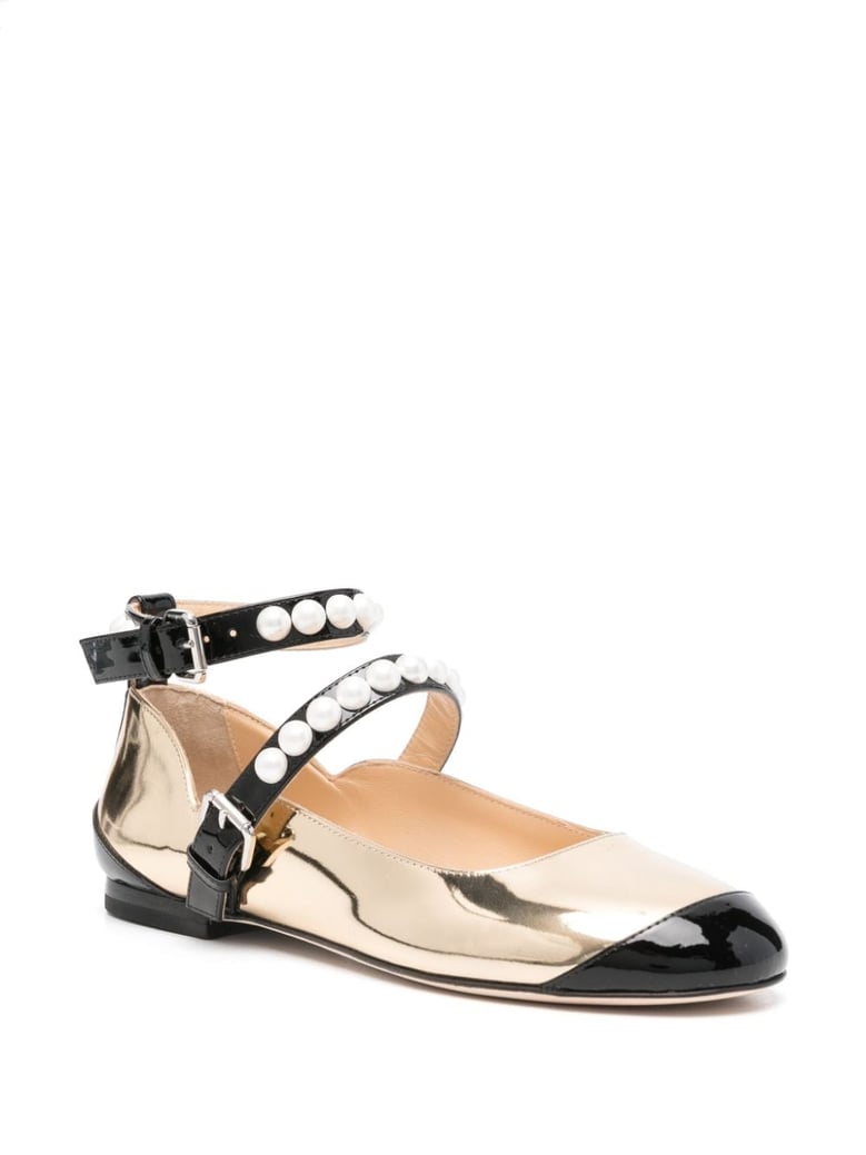 leather bicolor ballets by Selfnex