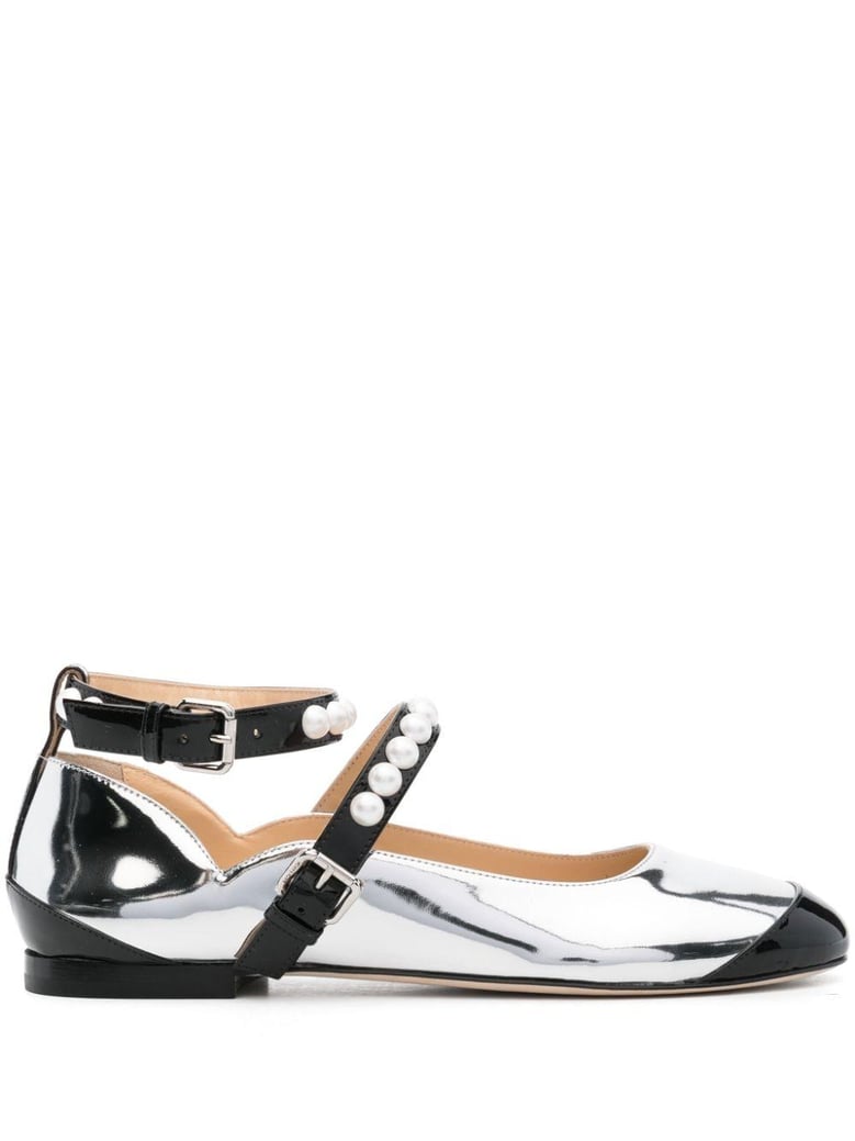 leather bicolor ballets by Selfnex
