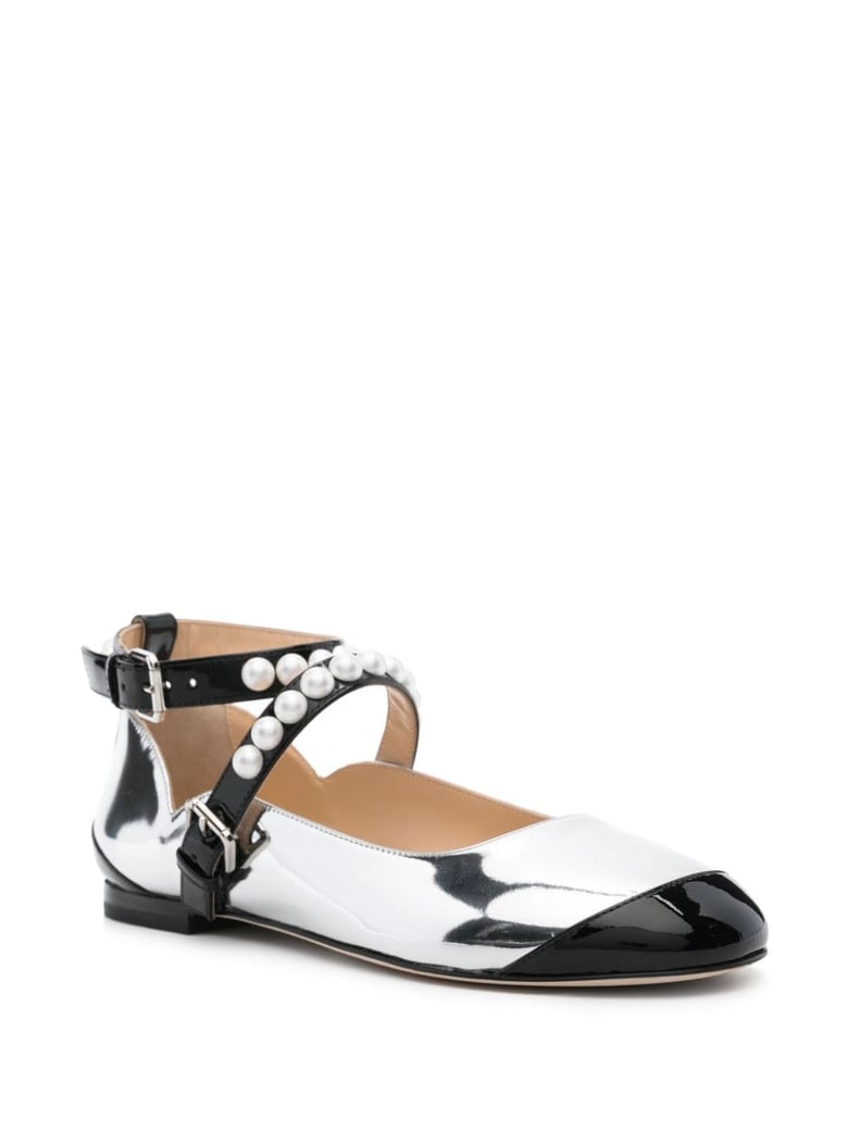 leather bicolor ballets by Selfnex
