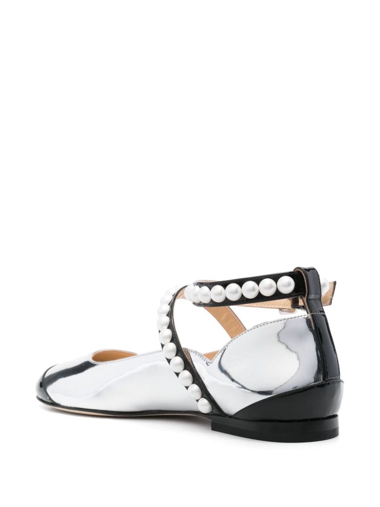 leather bicolor ballets by Selfnex