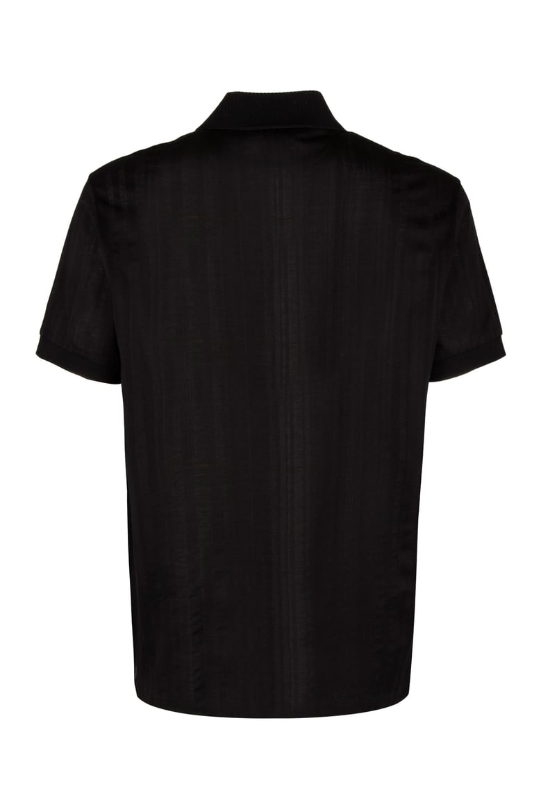 knitted cotton polo shirt by Selfnex
