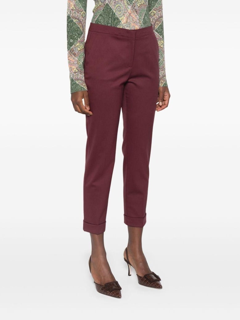 f0130 wool elasthan pants by Selfnex