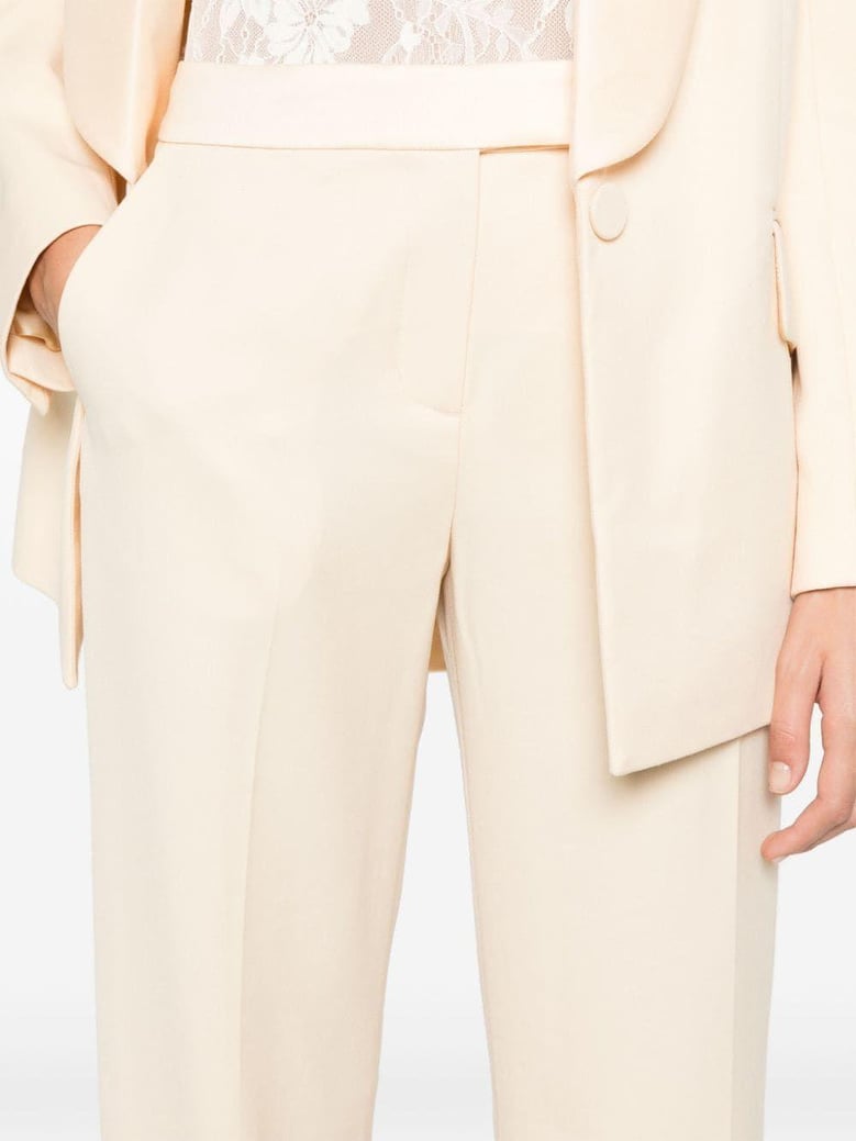 tea wool polyester pants by Selfnex