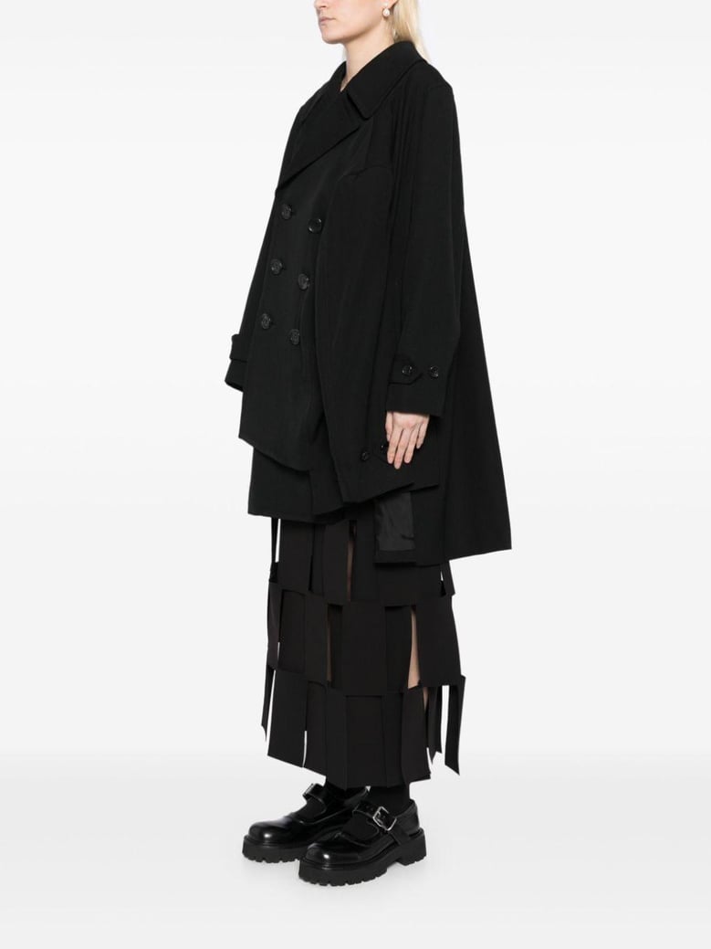 asymmetric sleeve suit by Selfnex