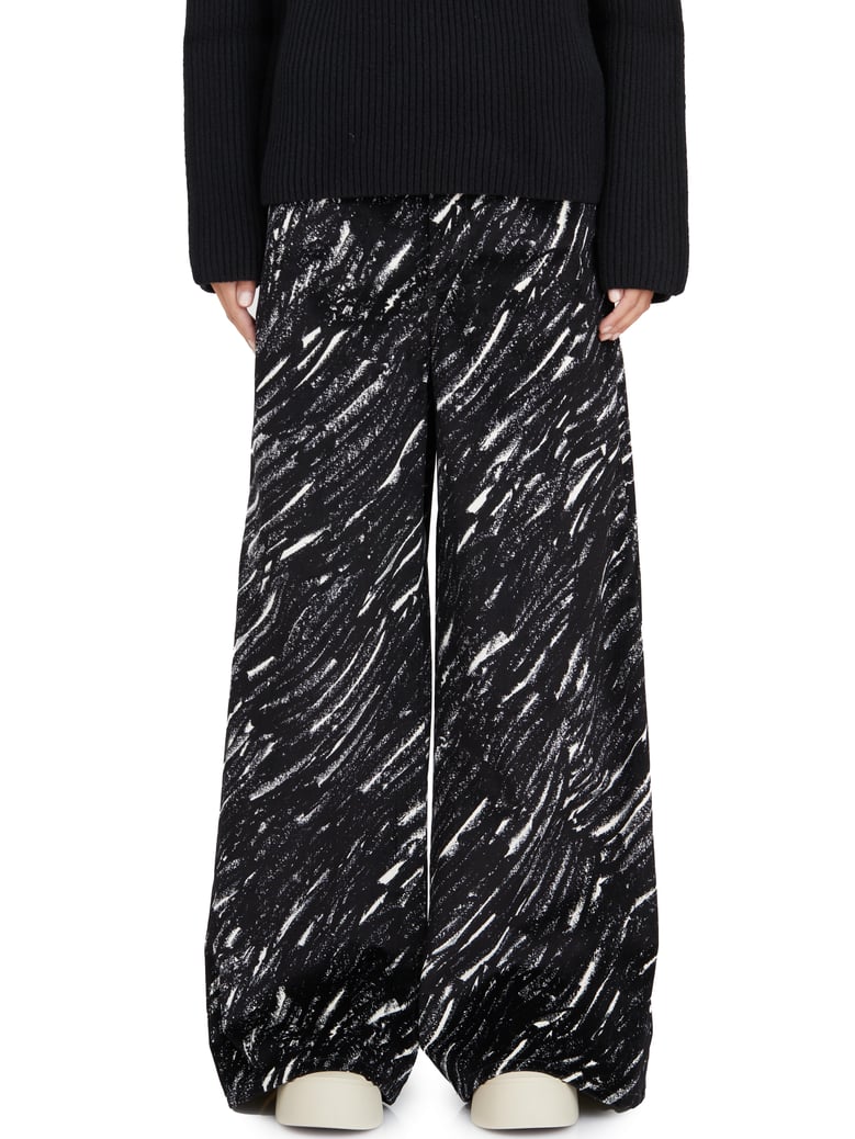 pantaloni in cotone a vita bassa by Selfnex