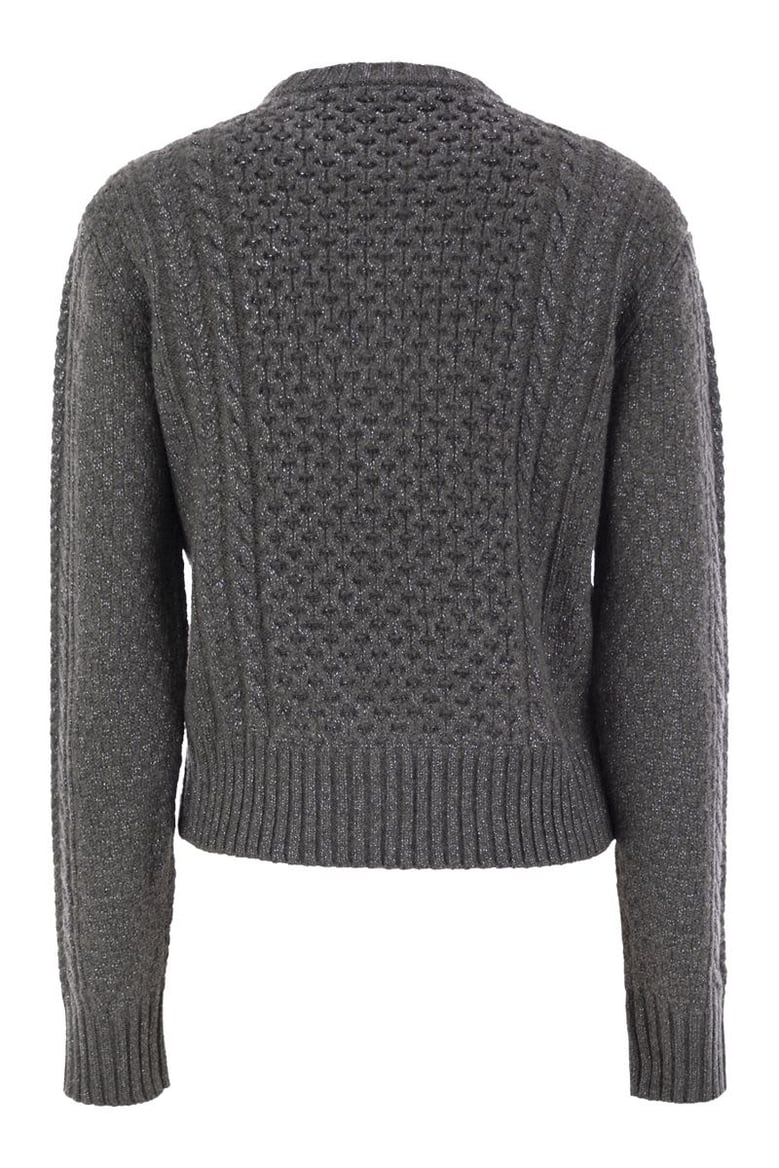 platinum fisherman jersey with lurex by Selfnex