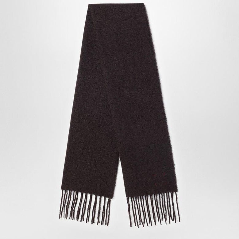 ebony brown wool and cahsmere scarf by Selfnex