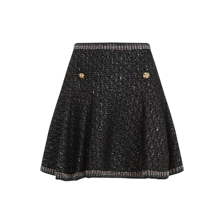 boucle mini skirt by Selfnex