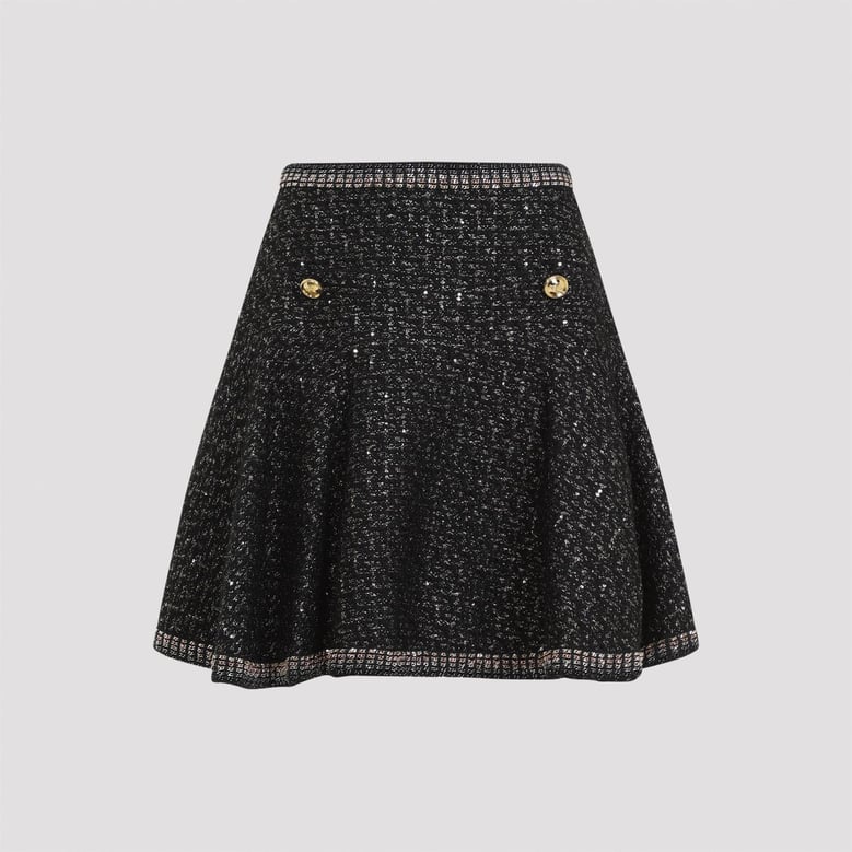 boucle mini skirt by Selfnex