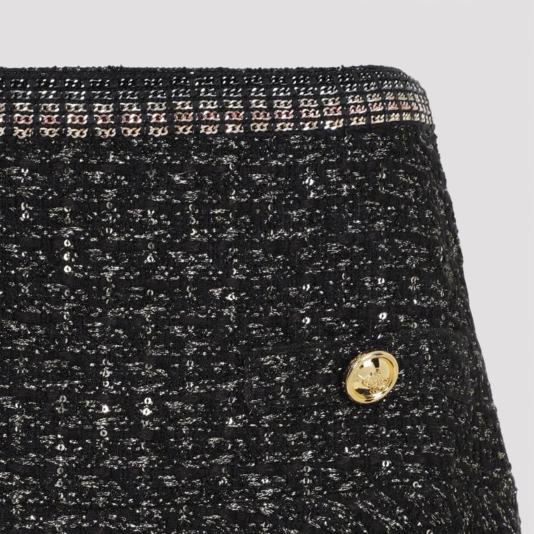 boucle mini skirt by Selfnex