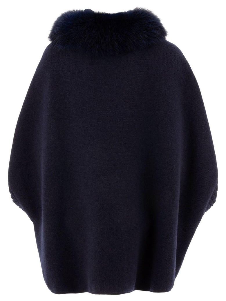 wool and cashmere poncho by Selfnex