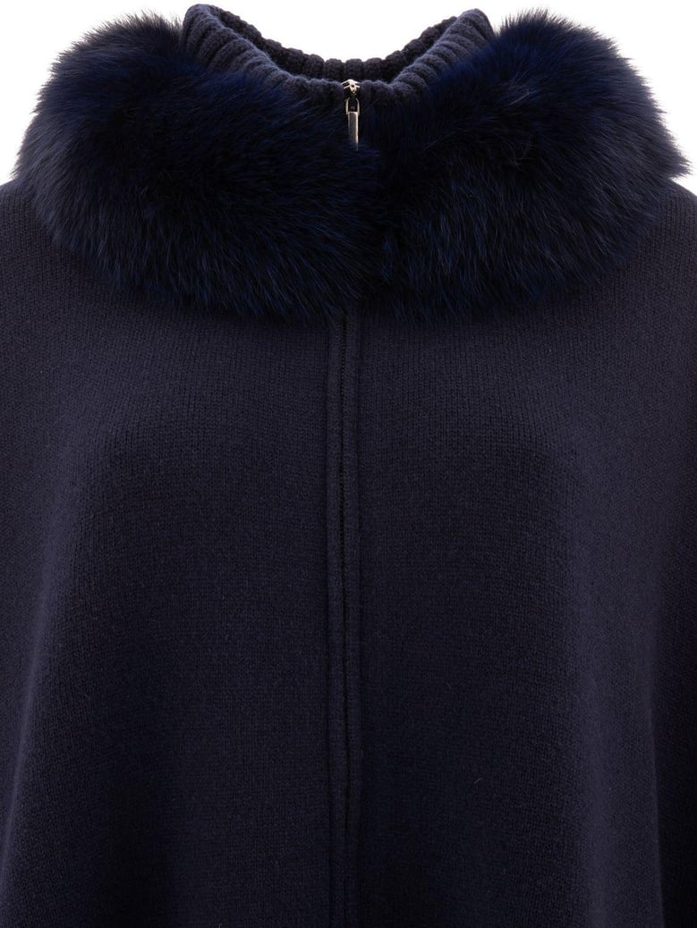 wool and cashmere poncho by Selfnex