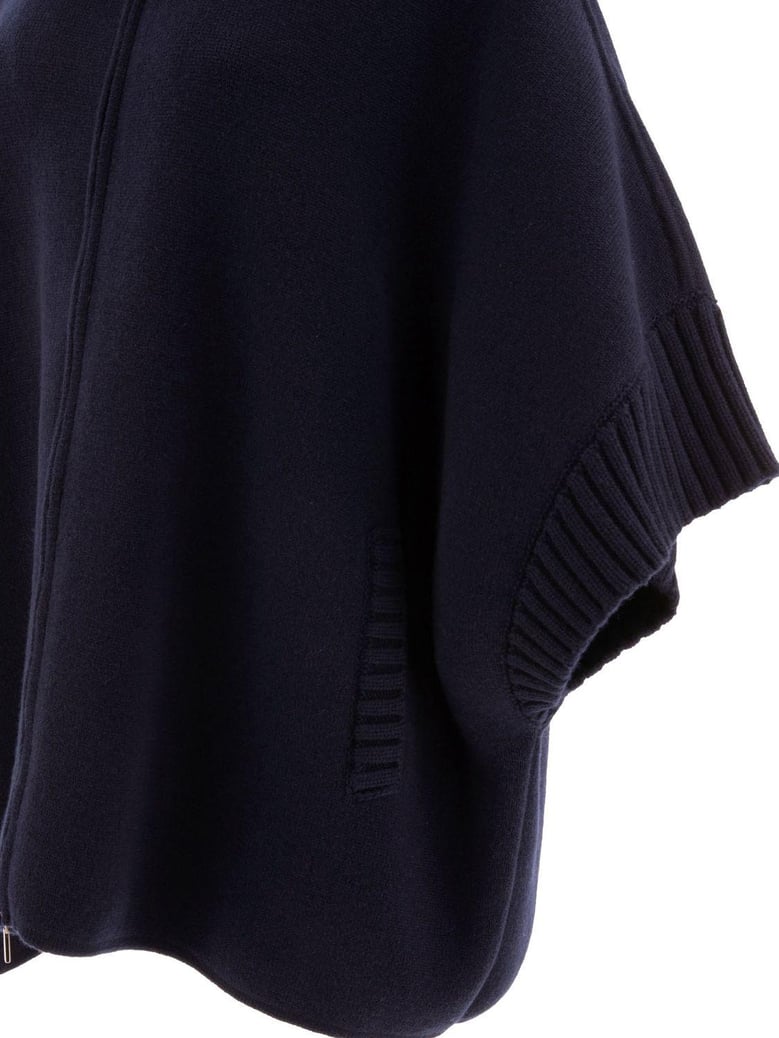 wool and cashmere poncho by Selfnex