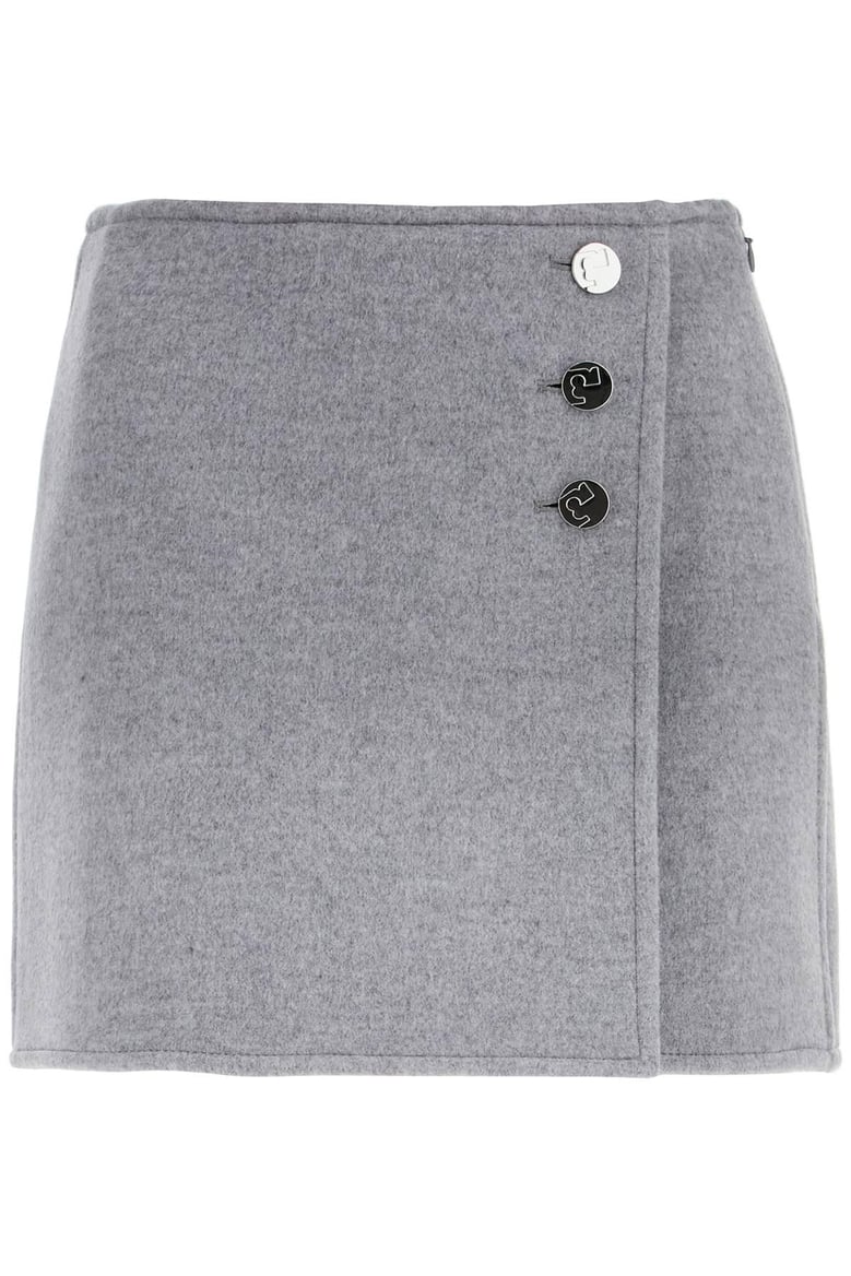 t monogram mini skirt by Selfnex