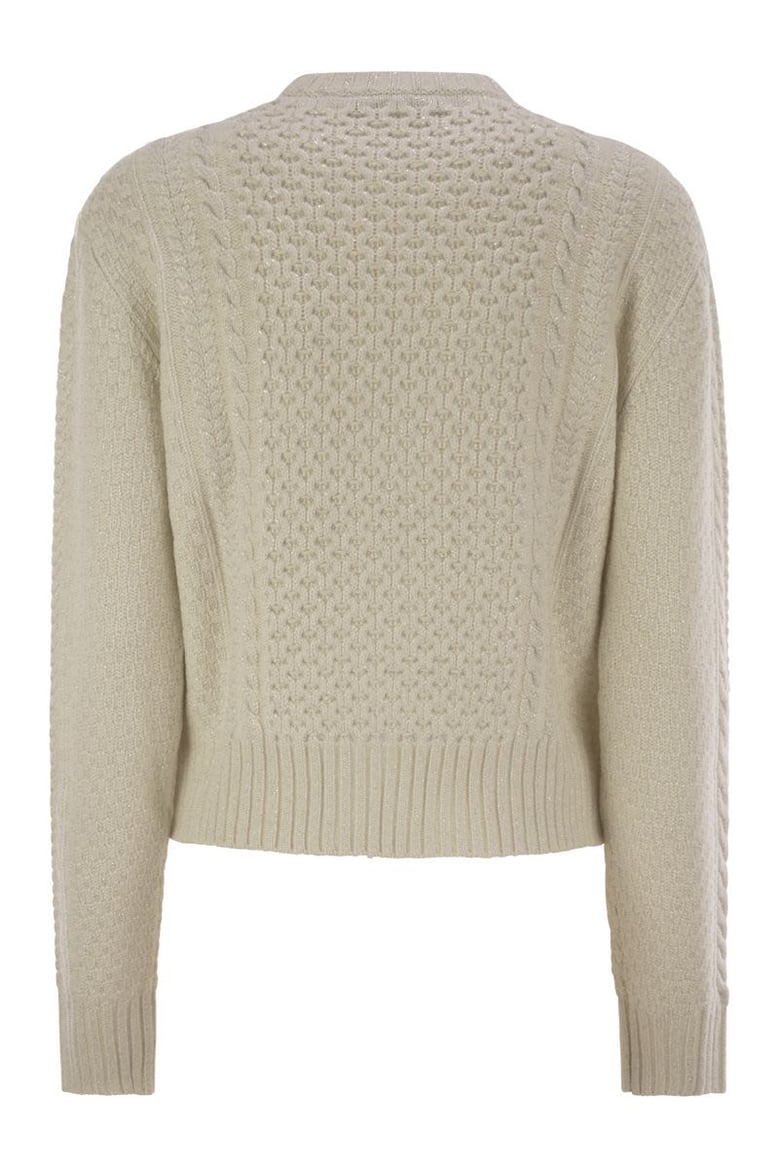 platinum fisherman jersey with lurex by Selfnex