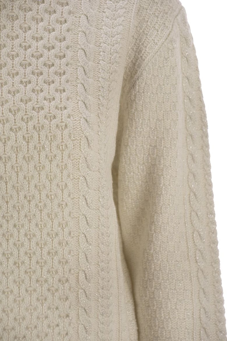 platinum fisherman jersey with lurex by Selfnex